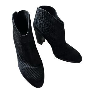 UGG Black Charlotte Calf Hair Snake Boots